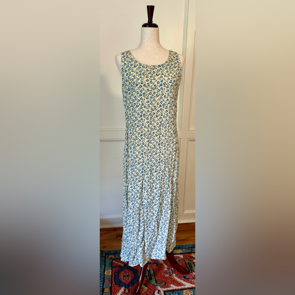 Donna Rocco vintage floral maxi dress size 6 petite